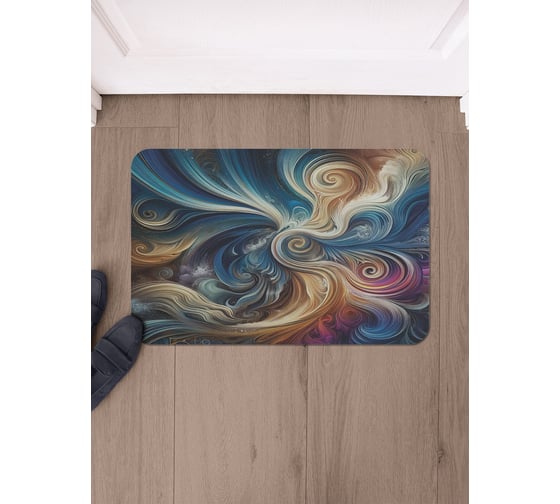 Изображение товара Коврик в прихожую JoyArty прямоугольный Разводы краской 58x38 см sbmrec_sd3475_58x38