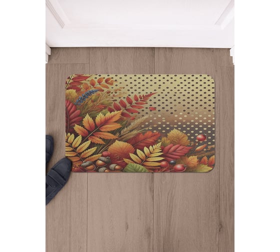 Изображение товара Коврик в прихожую JoyArty прямоугольный Осенняя композиция 58x38 см sbmrec_sd4016_58x38