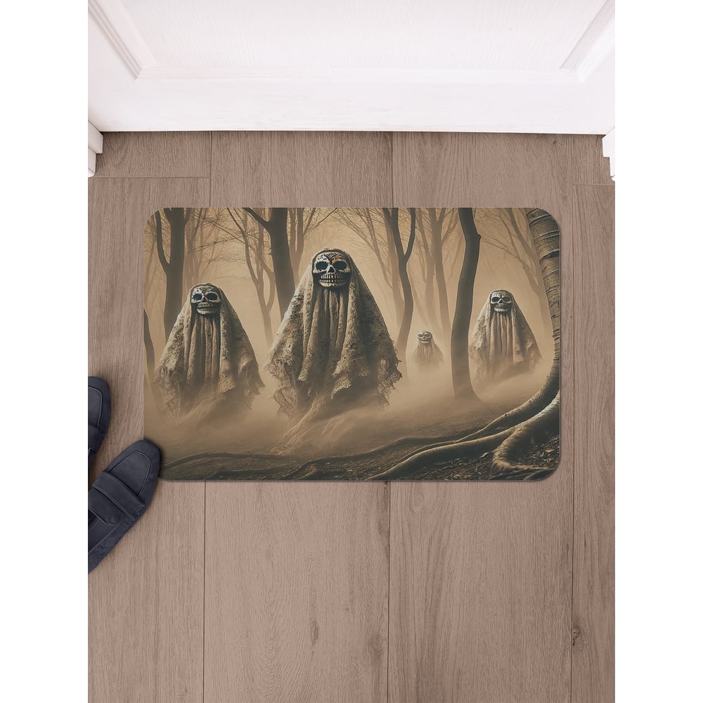 Изображение товара Коврик в прихожую JoyArty прямоугольный 58x38 см череп влаговпитывающий