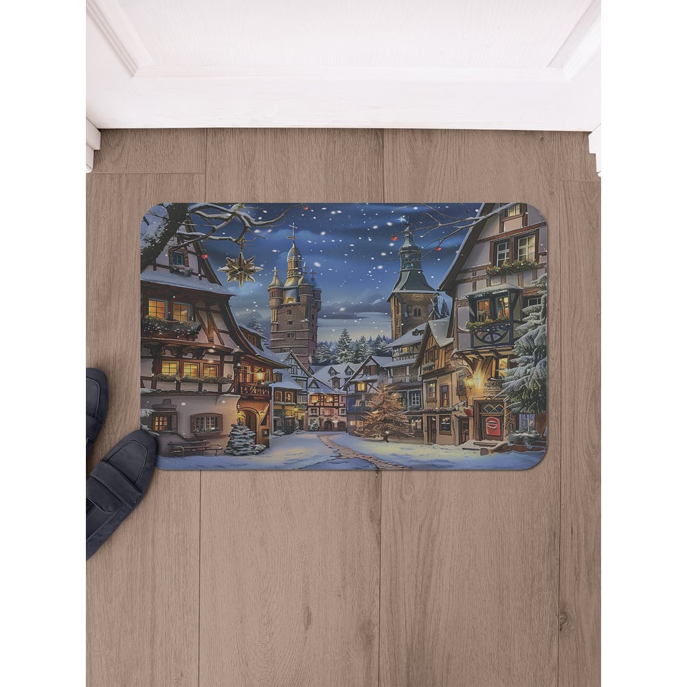 Изображение товара Коврик в прихожую JoyArty Снежная ночь 58x38 см влаговпитывающий