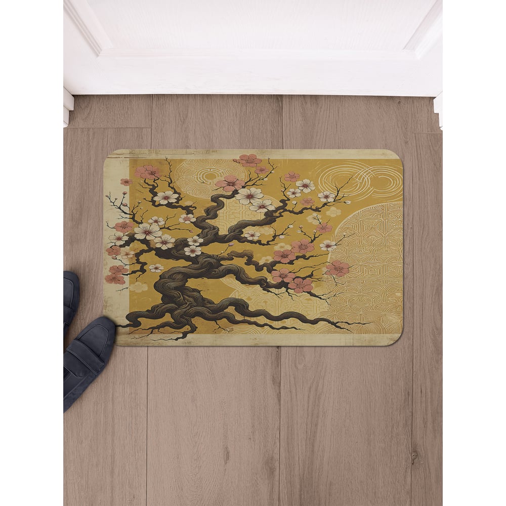 Изображение товара Коврик в прихожую JoyArty 58x38 см сакура влаговпитывающий