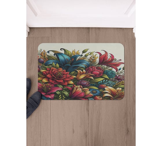 Изображение товара Коврик в прихожую JoyArty прямоугольный Цветочное настроение 58x38 см sbmrec_sd3526_58x38