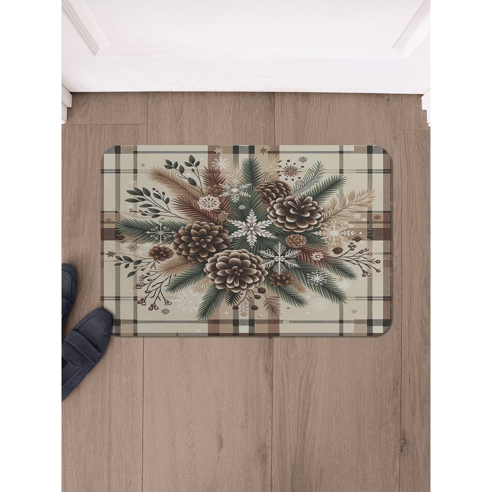 Изображение товара Коврик в прихожую JoyArty прямоугольный шишки 58x38 см