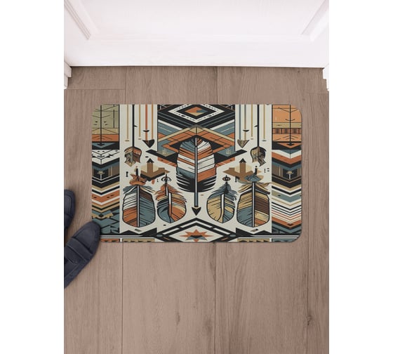 Изображение товара Коврик в прихожую JoyArty прямоугольный Этнические узоры 58x38 см sbmrec_sd3433_58x38