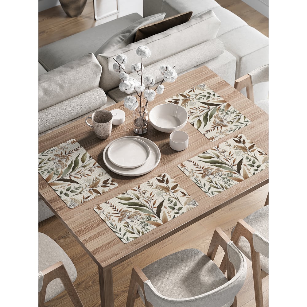 Изображение товара Сервировочные салфетки JoyArty 'Трава луговая', 30x46 см, 4 шт.