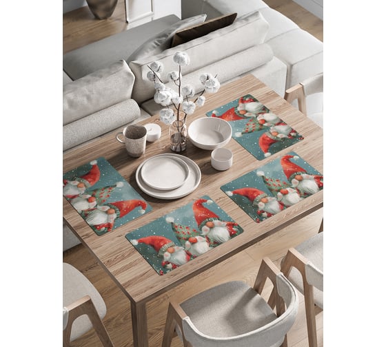 Изображение товара Сервировочные салфетки на стол JoyArty "В канун праздника", 30x46 см , серия Новый год и Рождество ser002_sd3991_30x46