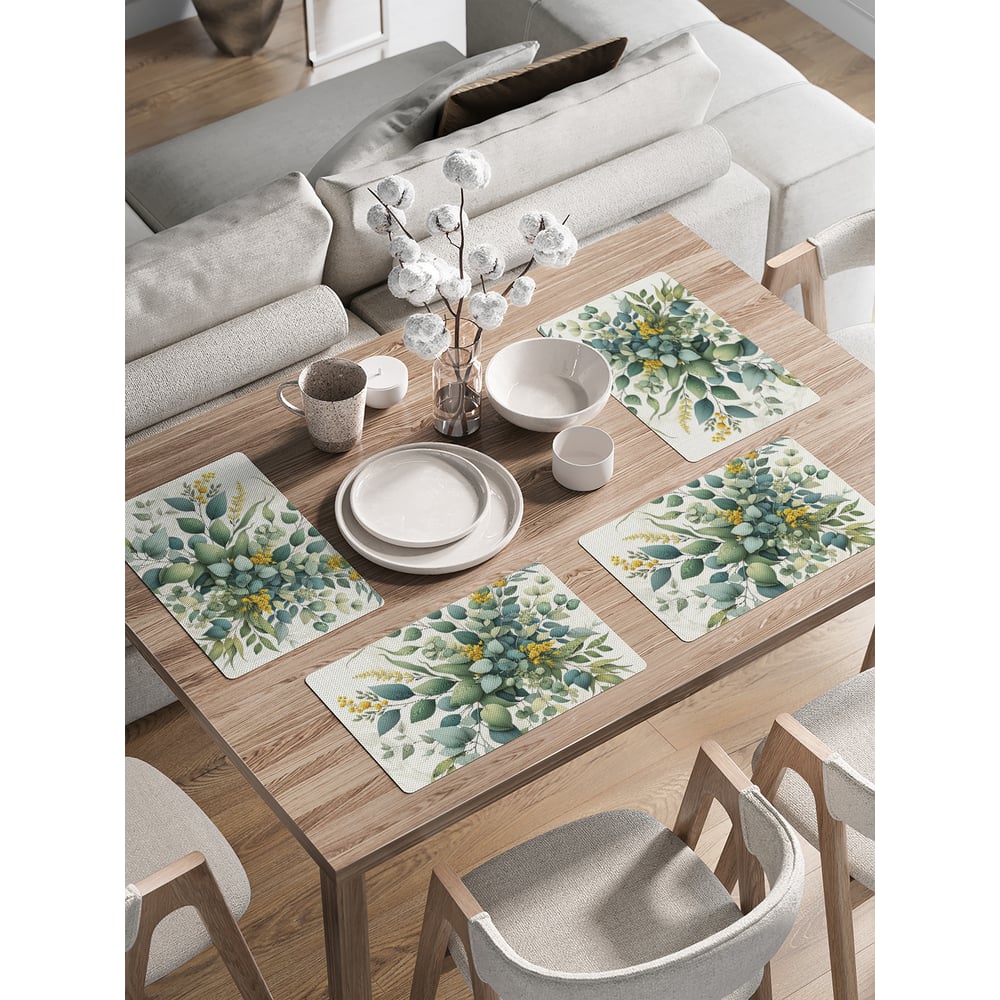 Изображение товара Сервировочные салфетки JoyArty Эвкалипт 30x46 см упаковка 4 шт