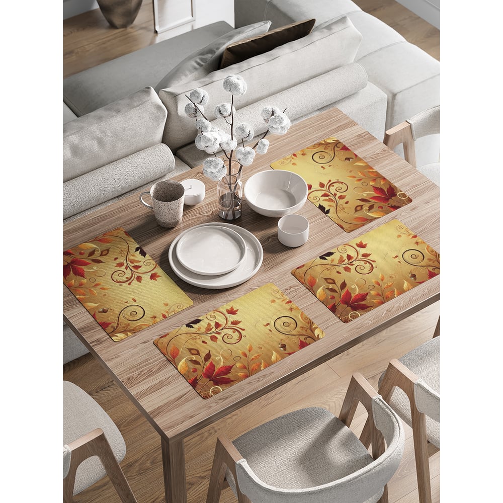 Изображение товара Сервировочные салфетки JoyArty Листья на ветру 30x46 см