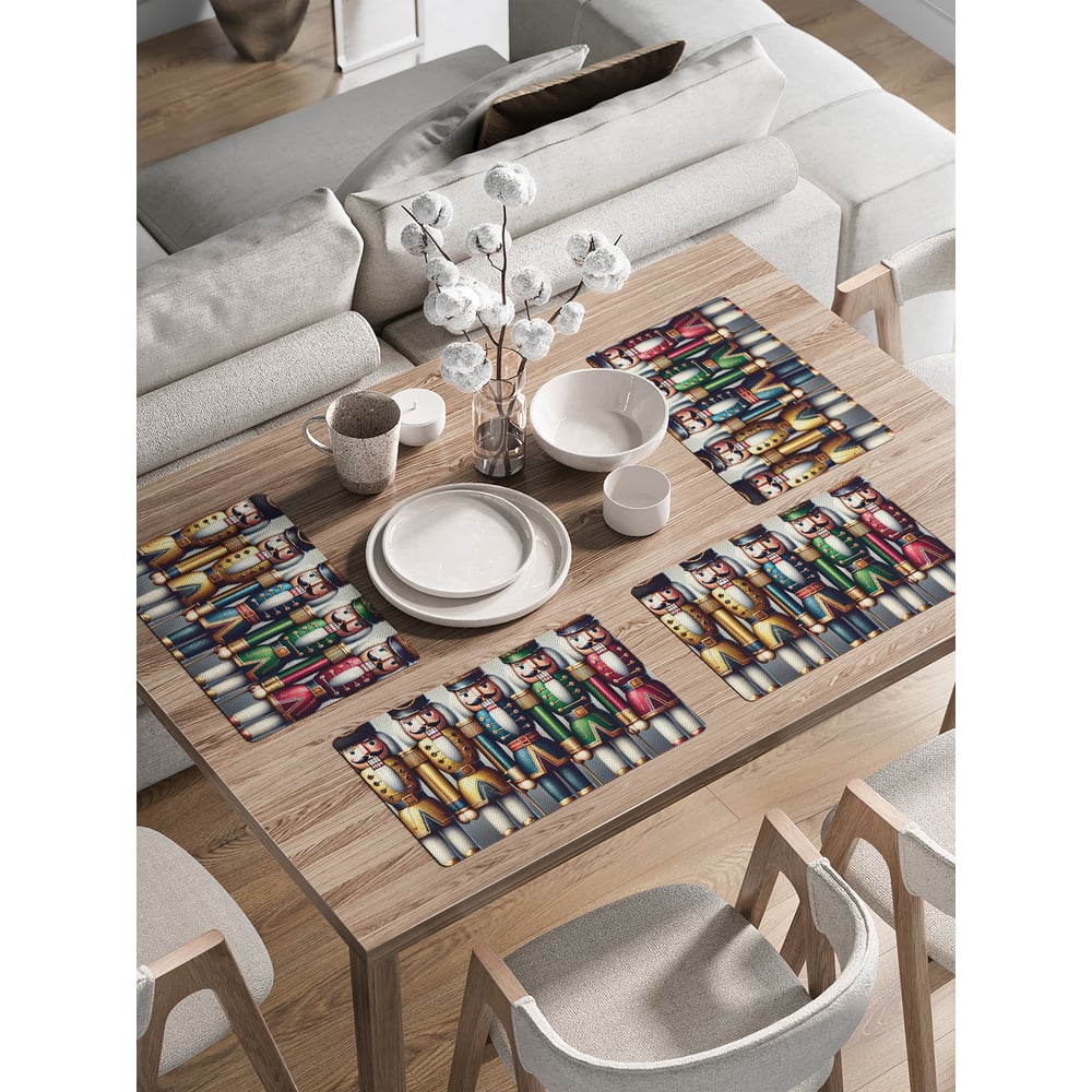 Изображение товара Сервировочные салфетки JoyArty Солдатики в строю 30x46 см для новогоднего праздника