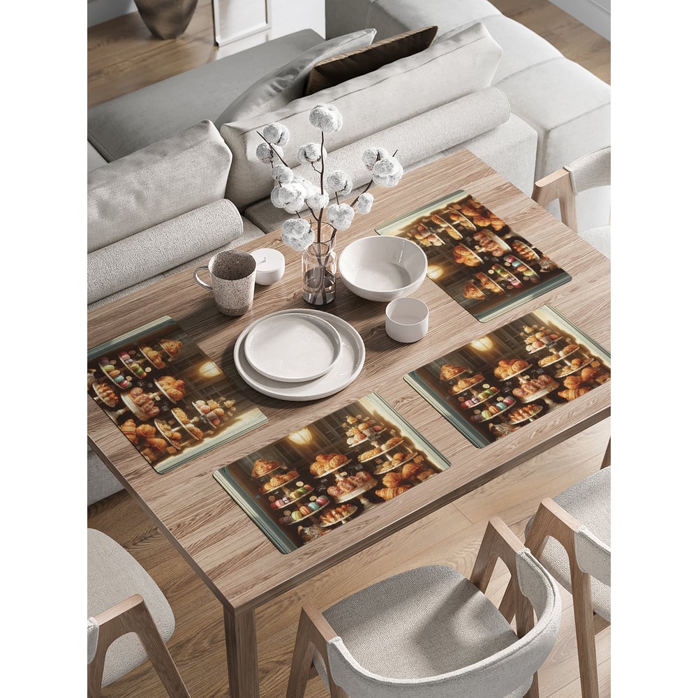 Изображение товара Сервировочные салфетки JoyArty "Сладкая витрина", 30x46 см, 4 шт