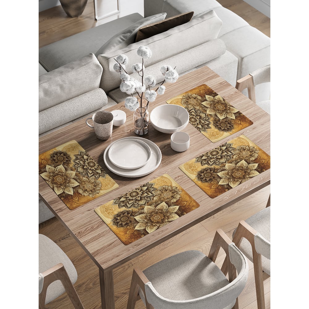 Изображение товара Сервировочные салфетки JoyArty Волшебный лотос 30x46 см с цветочным дизайном