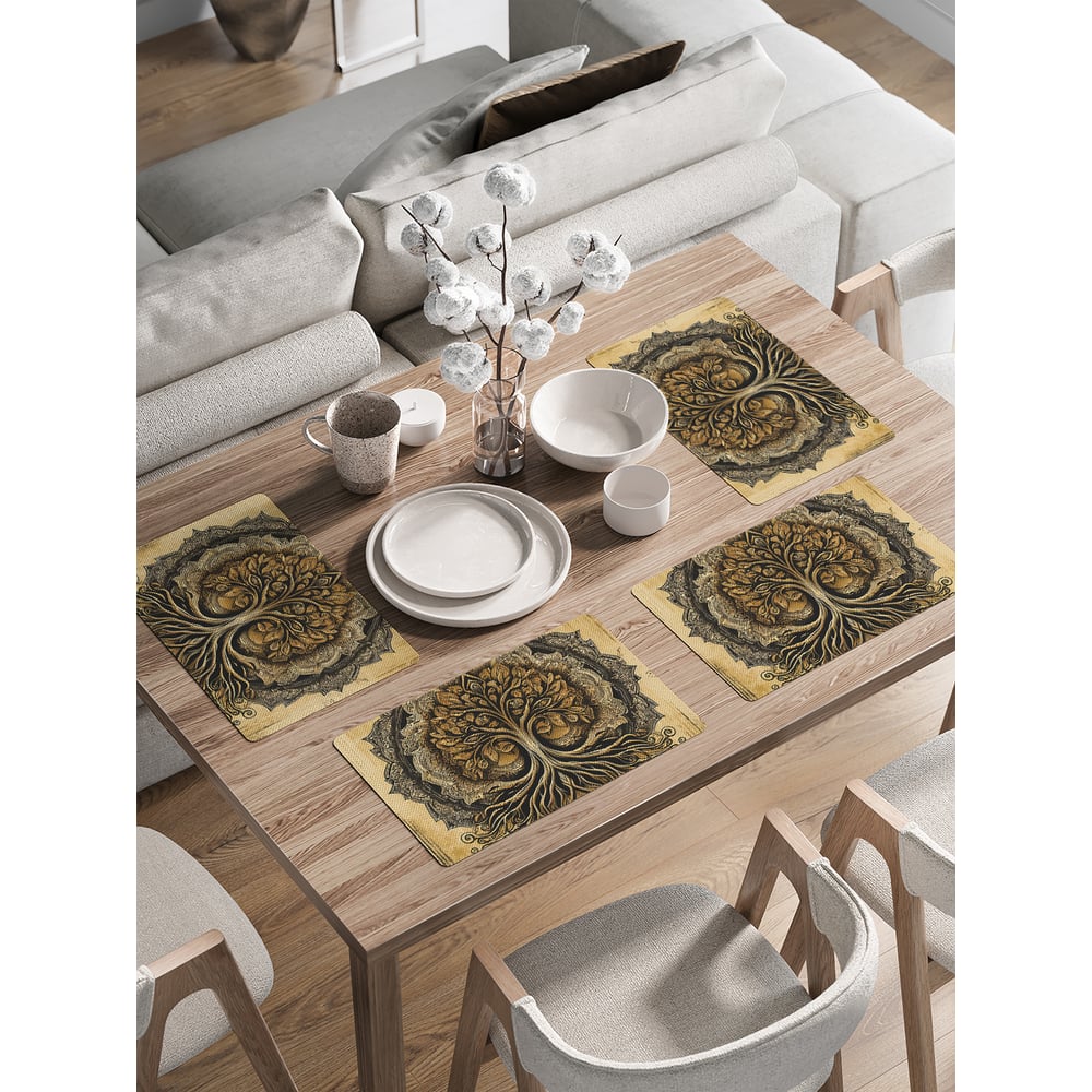 Изображение товара Сервировочные салфетки на стол JoyArty "Дерево жизни", 30x46 см , ser002_sd3506_30x46