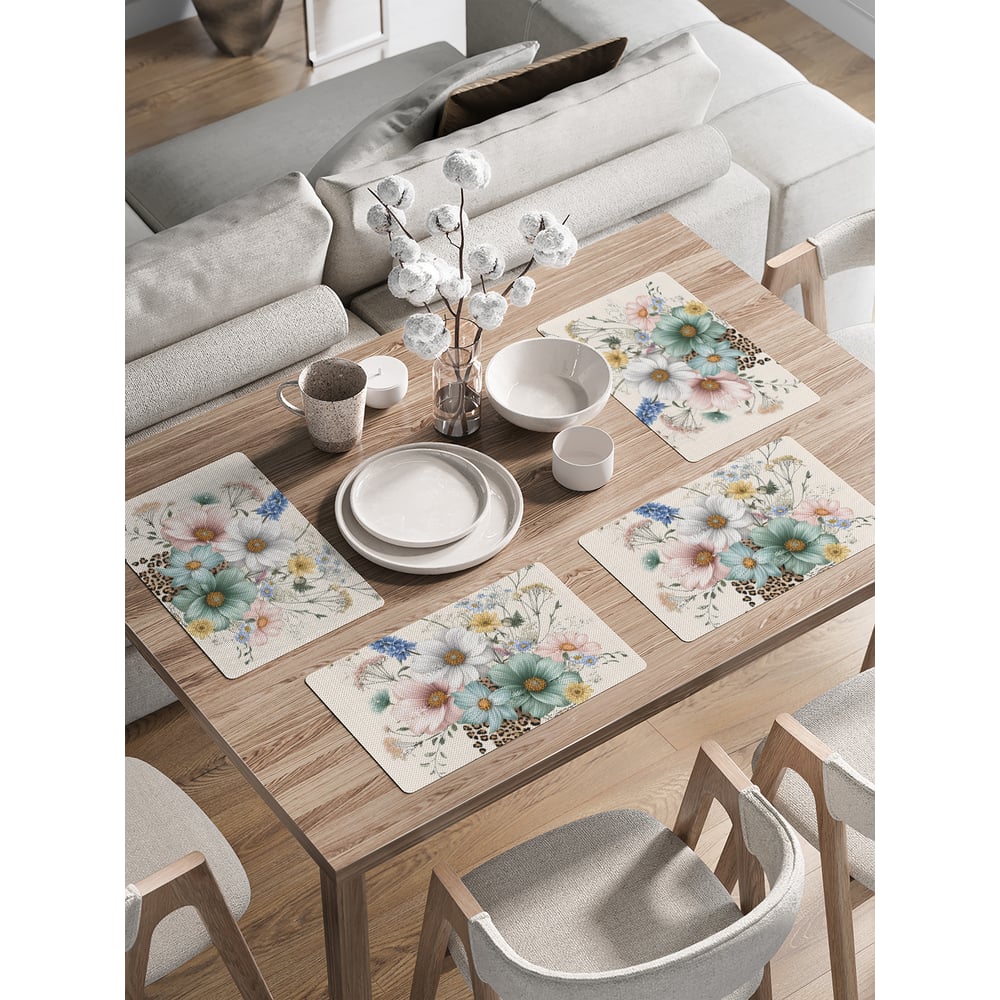 Изображение товара Сервировочные салфетки на стол JoyArty "Полевой букет", 30x46 см , ser002_sd3546_30x46