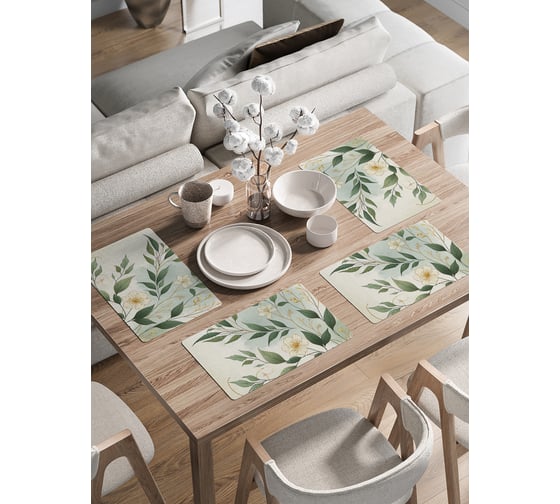 Изображение товара Сервировочные салфетки на стол JoyArty "Жасмин", 30x46 см , ser002_sd3585_30x46