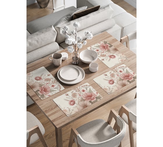 Изображение товара Сервировочные салфетки на стол JoyArty "Ботаника", 30x46 см , ser002_sd3502_30x46