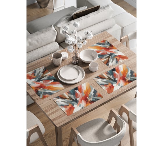 Изображение товара Сервировочные салфетки на стол JoyArty "Современное искусство", 30x46 см , ser002_sd3513_30x46