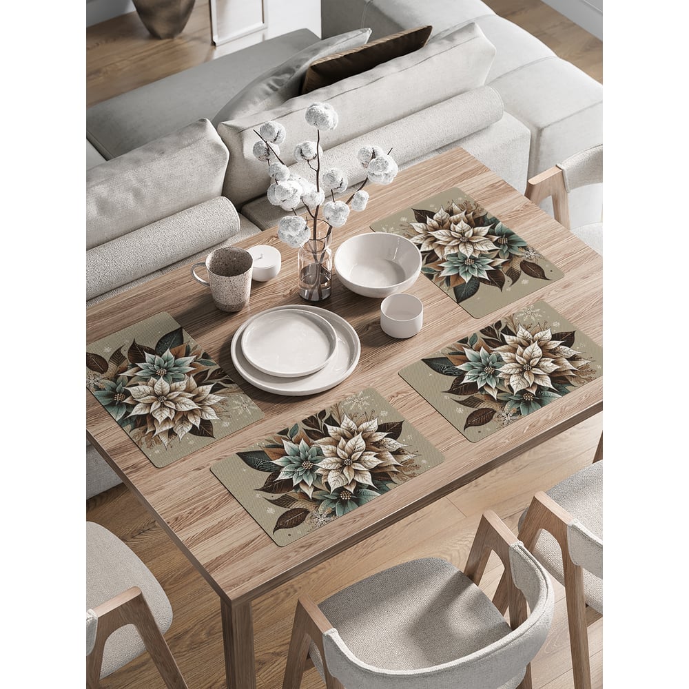 Изображение товара Сервировочные салфетки JoyArty "Букет в снежинках" 30x46 см