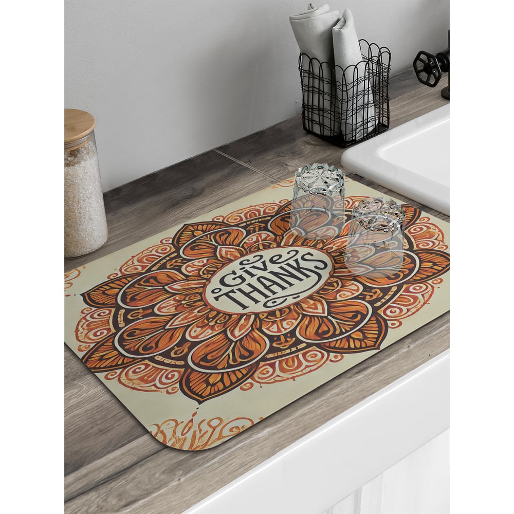 Изображение товара Коврик для сушки посуды JoyArty 58x38 см sbmrec_sd4014_58x38