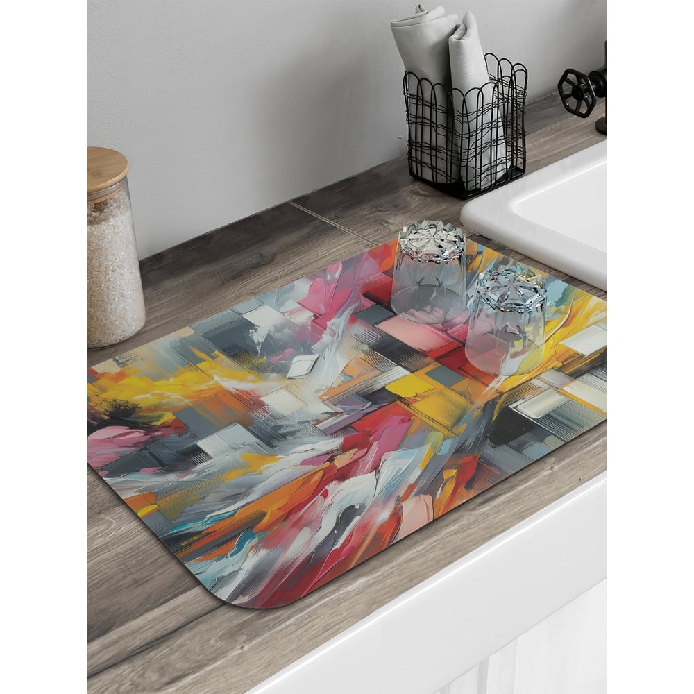 Изображение товара Коврик для сушки посуды JoyArty Картина краской 58x38 см