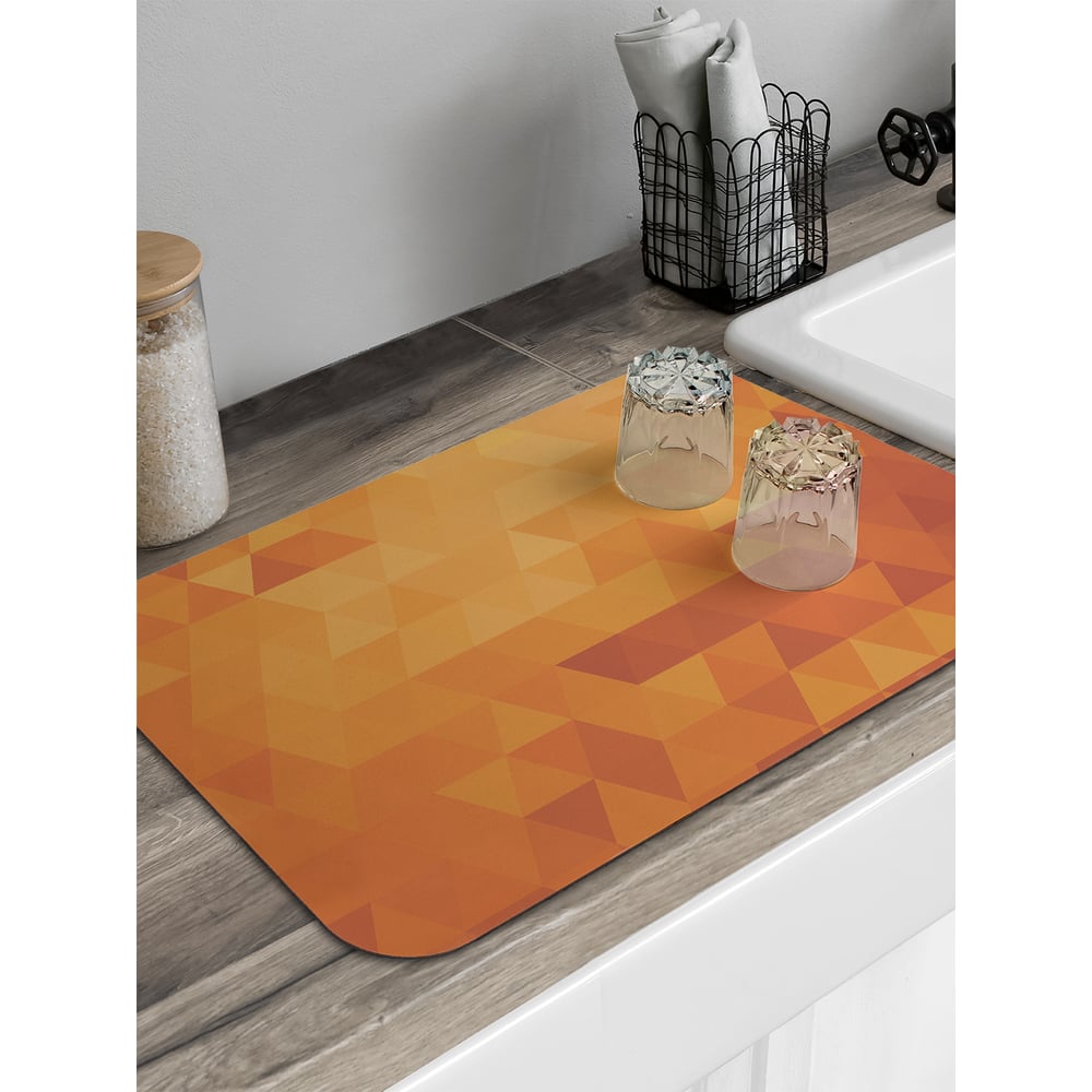 Изображение товара Коврик для сушки посуды JoyArty прямоугольный 58x38 см геометрические узоры