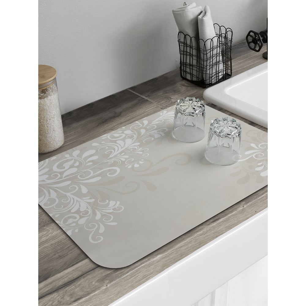 Изображение товара Коврик для сушки посуды JoyArty прямоугольный Веточки в бутах 58x38 см sbmrec_27898_58x38