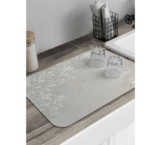 Изображение товара Коврик для сушки посуды JoyArty прямоугольный Веточки в бутах 58x38 см sbmrec_27898_58x38