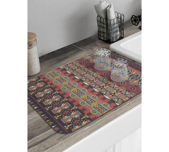 Изображение товара Коврик для сушки посуды JoyArty прямоугольный Восточные мотивы 58x38 см sbmrec_28330_58x38