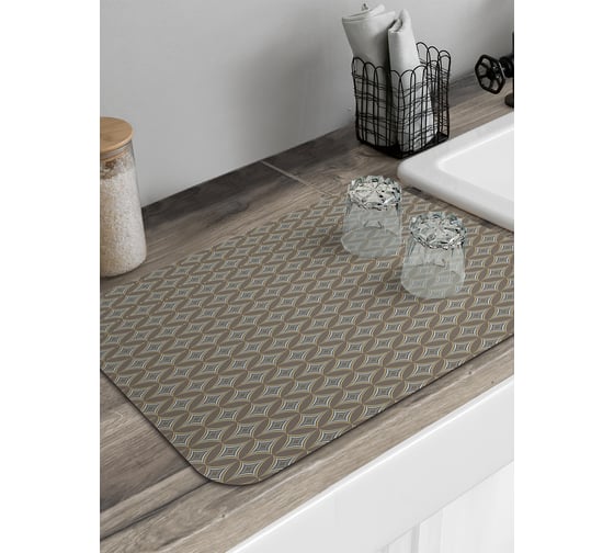 Изображение товара Коврик для сушки посуды JoyArty прямоугольный Клеточное сияние 58x38 см sbmrec_30648_58x38