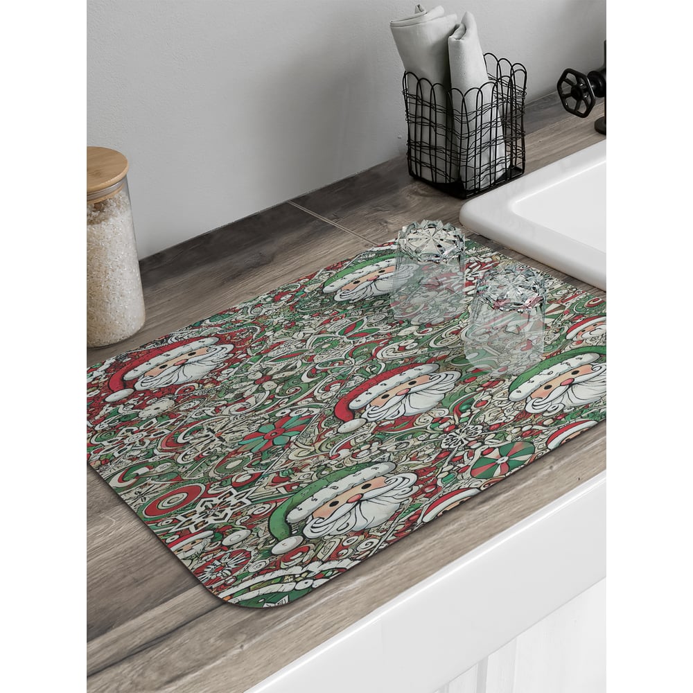 Изображение товара Коврик для сушки посуды JoyArty прямоугольный 58x38 см красный нос