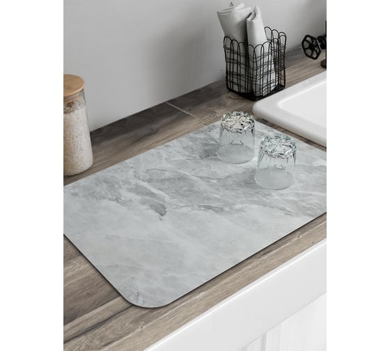 Изображение товара Коврик для сушки посуды JoyArty прямоугольный Мраморный узор 58x38 см sbmrec_18902_58x38