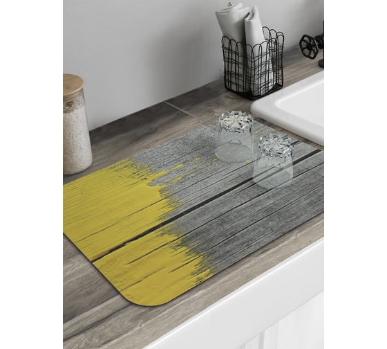 Изображение товара Коврик для сушки посуды JoyArty прямоугольный Недокрашенная доска 58x38 см sbmrec_55155_58x38