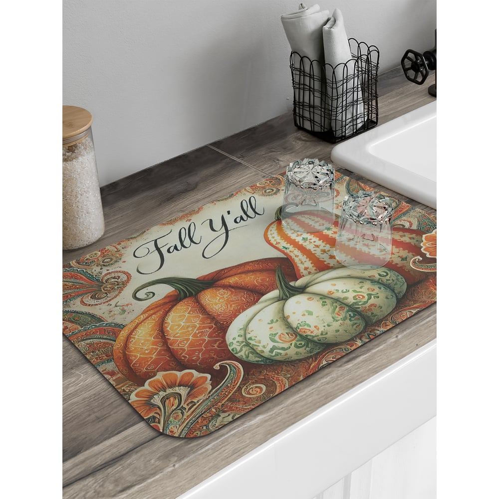 Изображение товара Коврик для сушки посуды JoyArty осенний 58x38 см