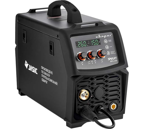 Изображение товара Сварочный инвертор Сварог MIG 200 REAL SMART N2A5 Black, маска+краги 98557