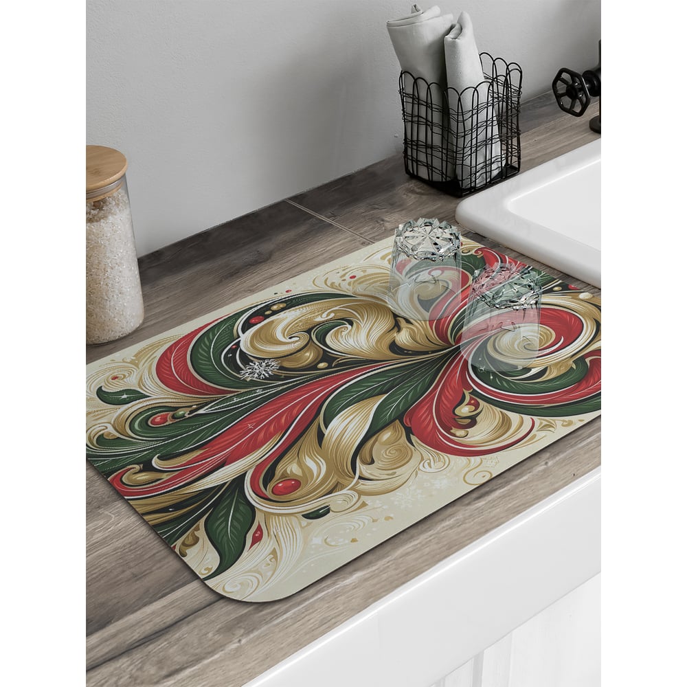 Изображение товара Коврик для сушки посуды JoyArty 58x38 см прямоугольный узоры краской Изображение товара Коврик для сушки посуды JoyArty 58x38 см прямоугольный узоры краской