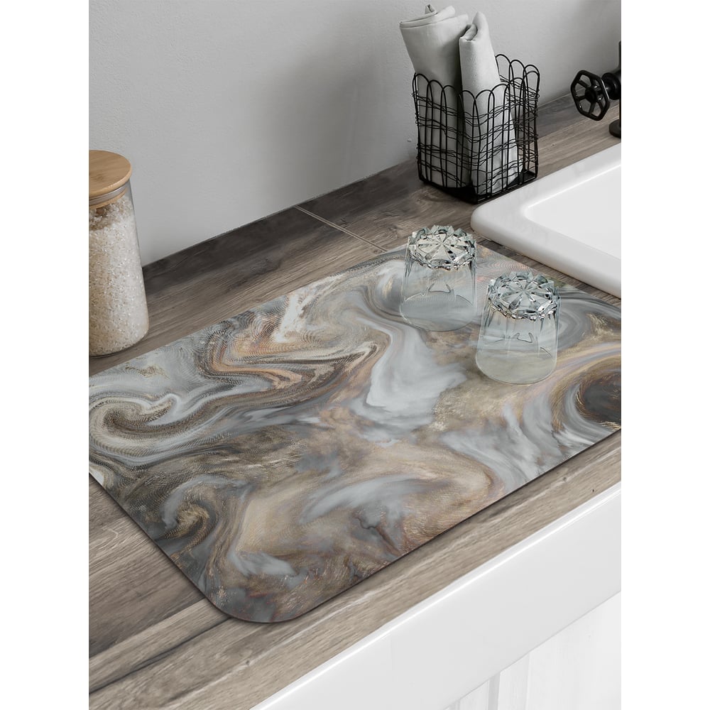Изображение товара Коврик для сушки посуды JoyArty Мраморные вихри 58x38 см sbmrec_37014_58x38