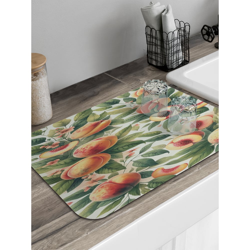 Изображение товара Коврик для сушки посуды JoyArty Персиковое дерево 58x38 см