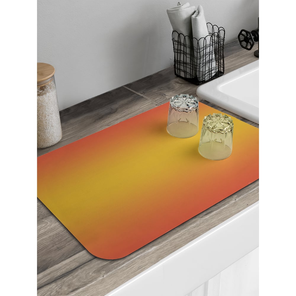 Изображение товара Коврик для сушки посуды JoyArty оранжевое переливание 58x38 см