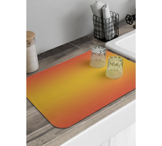 Изображение товара Коврик для сушки посуды JoyArty Оранжевое переливание 58x38 см sbmrec_23571_58x38