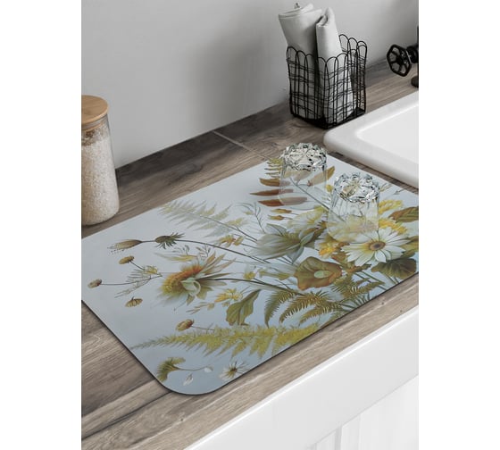 Изображение товара Коврик для сушки посуды JoyArty Полевая композиция 58x38 см sbmrec_sd3488_58x38