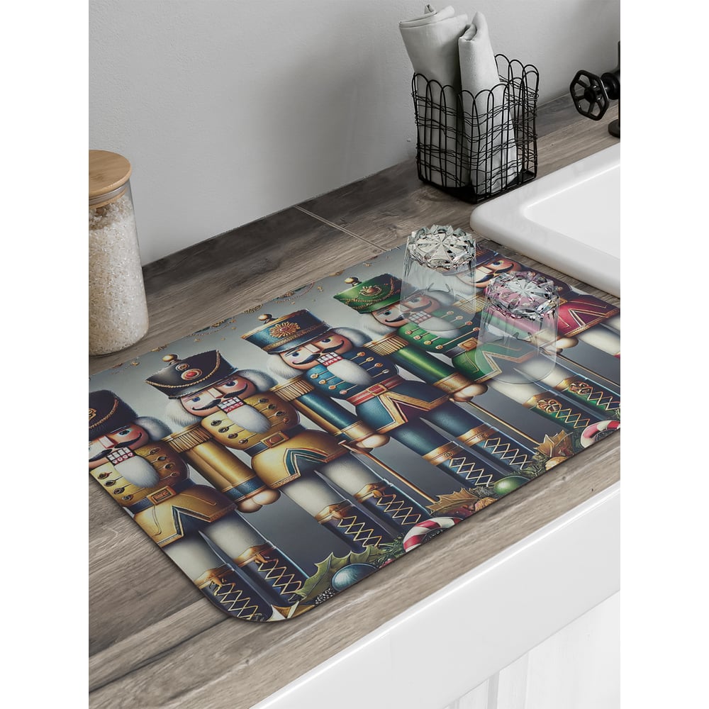 Изображение товара Коврик для сушки посуды JoyArty Солдатики в строю 58x38 см