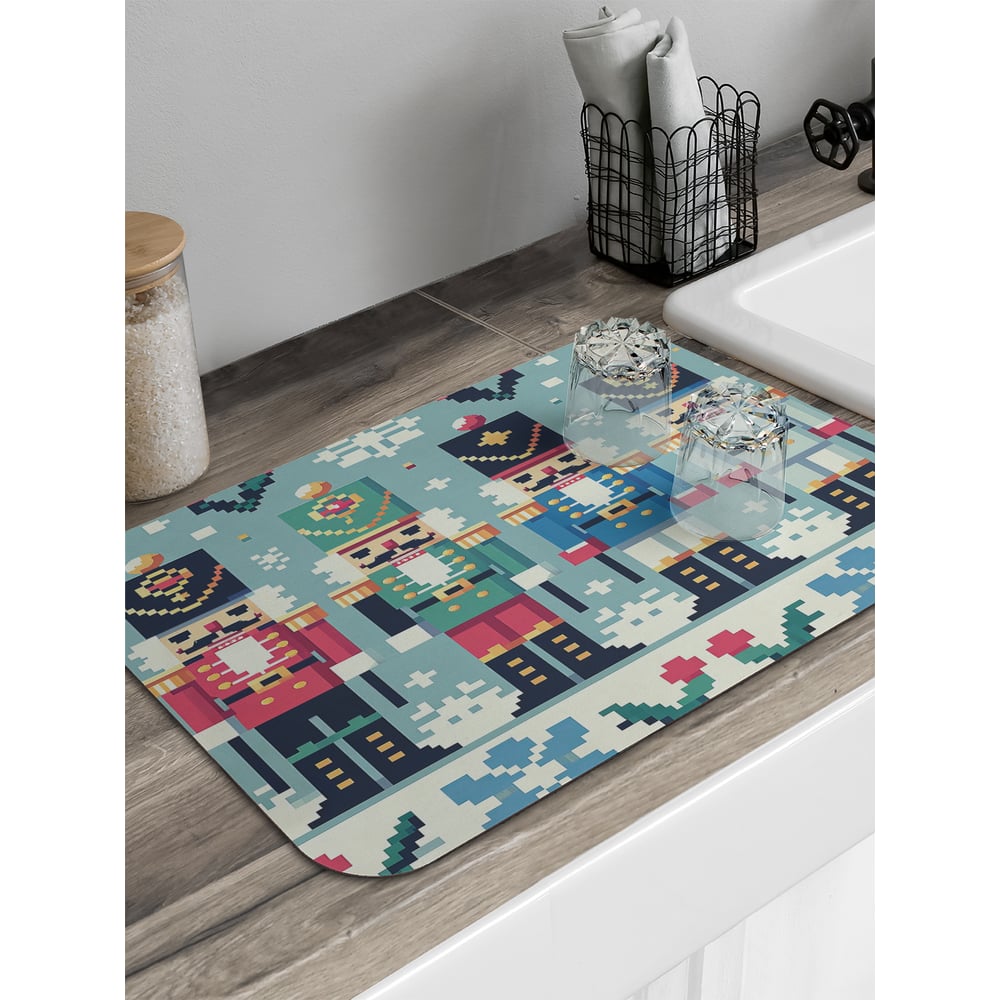 Изображение товара Коврик для сушки посуды JoyArty Строй щелкунчиков 58x38 см