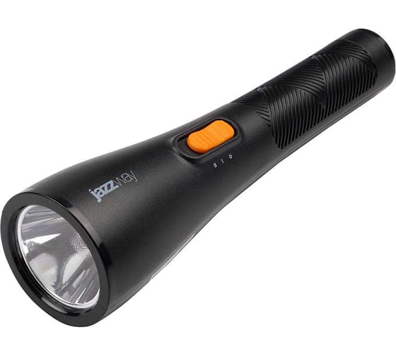 Изображение товара Фонарь ручной Jazzway с литий-ионным аккумулятором 3,7В 18650 1200 мАч Accu2-L1W-bk, Li-Ion 5049406