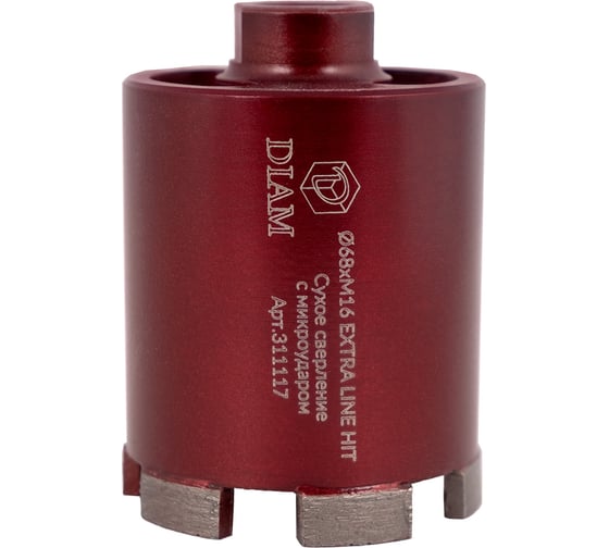 Изображение товара Сверло алмазное ExtraLine HIT 68 мм, M16 (бетон) Diam 311117