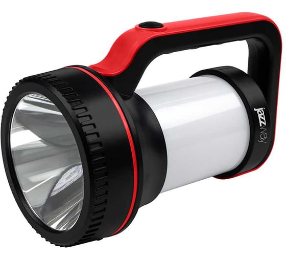 Изображение товара Фонарь-прожектор Jazzway светодиодный аккумуляторный Accu5-L 7W/L30-bk 4Li-ion 18650 1200мА.ч 2 источника света IP20 5048874