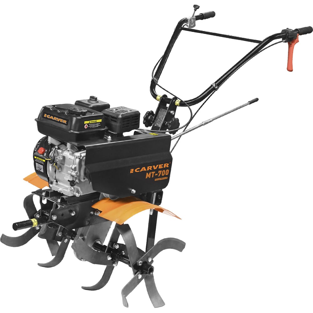 Изображение товара Мотоблок CARVER МТ-700 7 л.с. с регулировкой руля и фрезами
