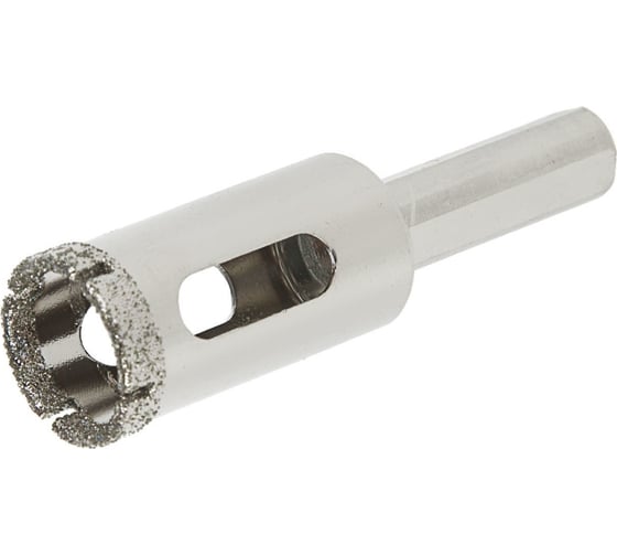 Изображение товара Сверло алмазное по стеклу и керамике (18х65 мм; трехгранный хвостовик) ТУНДРА 1935835