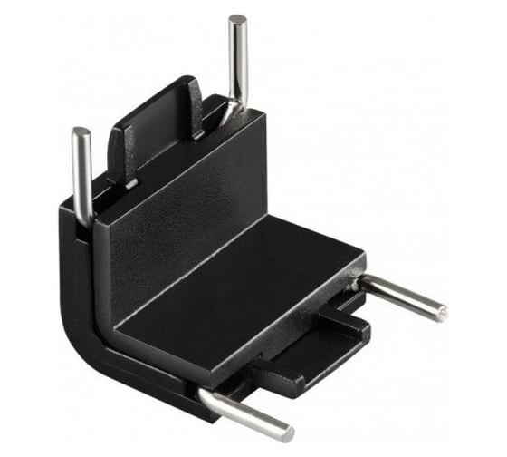 Изображение товара Соединитель с токопроводом "Г" NOVOTECH (потолок/стена) для низковольтного шинопровода 135271