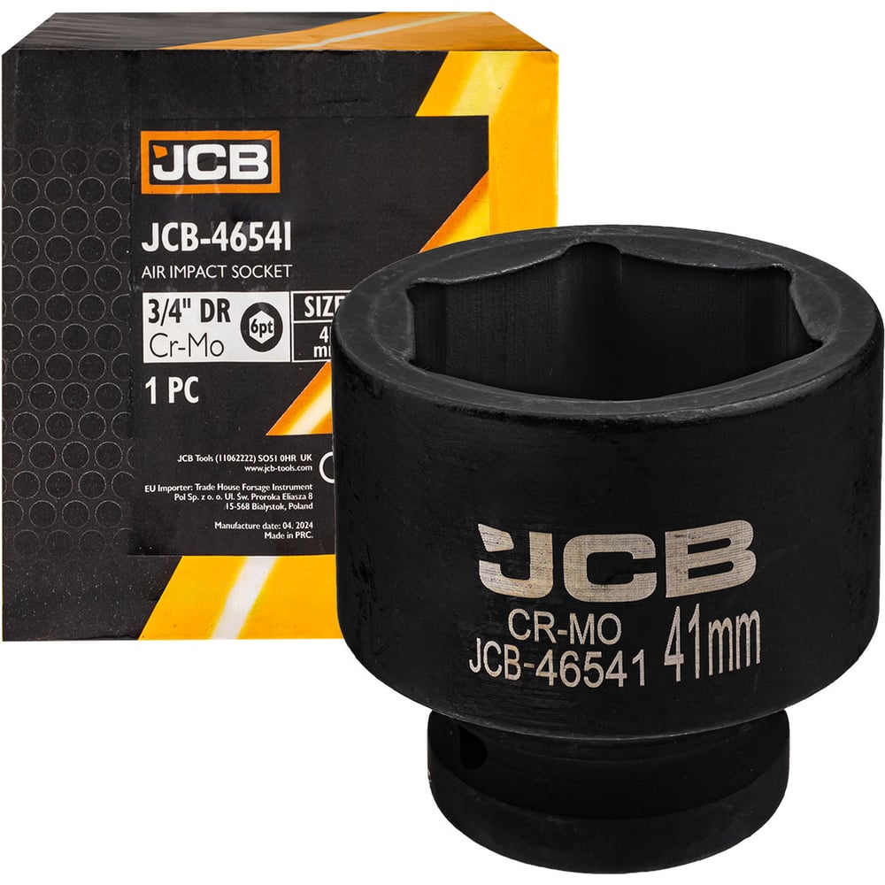 Изображение товара Головка ударная 6-гранная 41 мм 3/4"e;DR JCB Изображение товара Головка ударная 6-гранная 41 мм 3/4"e;DR JCB