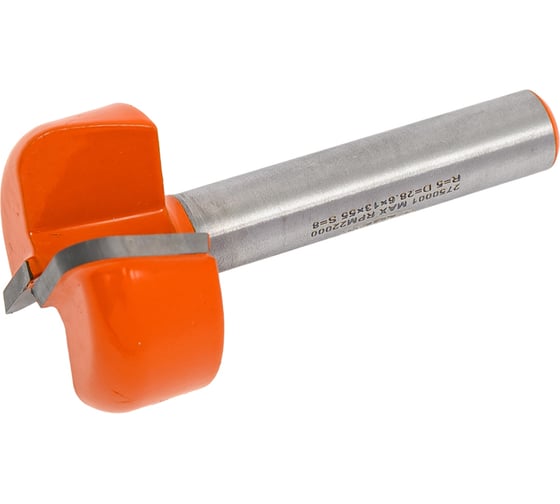 Изображение товара Фреза для желобов и чаш без подшипника R5 мм, D=28.6x13x53 мм, S=8 мм РЕЗЕЦ 2570001