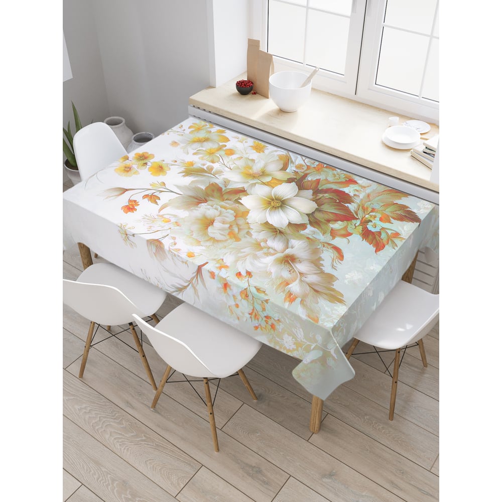 Изображение товара Прямоугольная скатерть JoyArty с рисунком Осенний букет 120x145 см